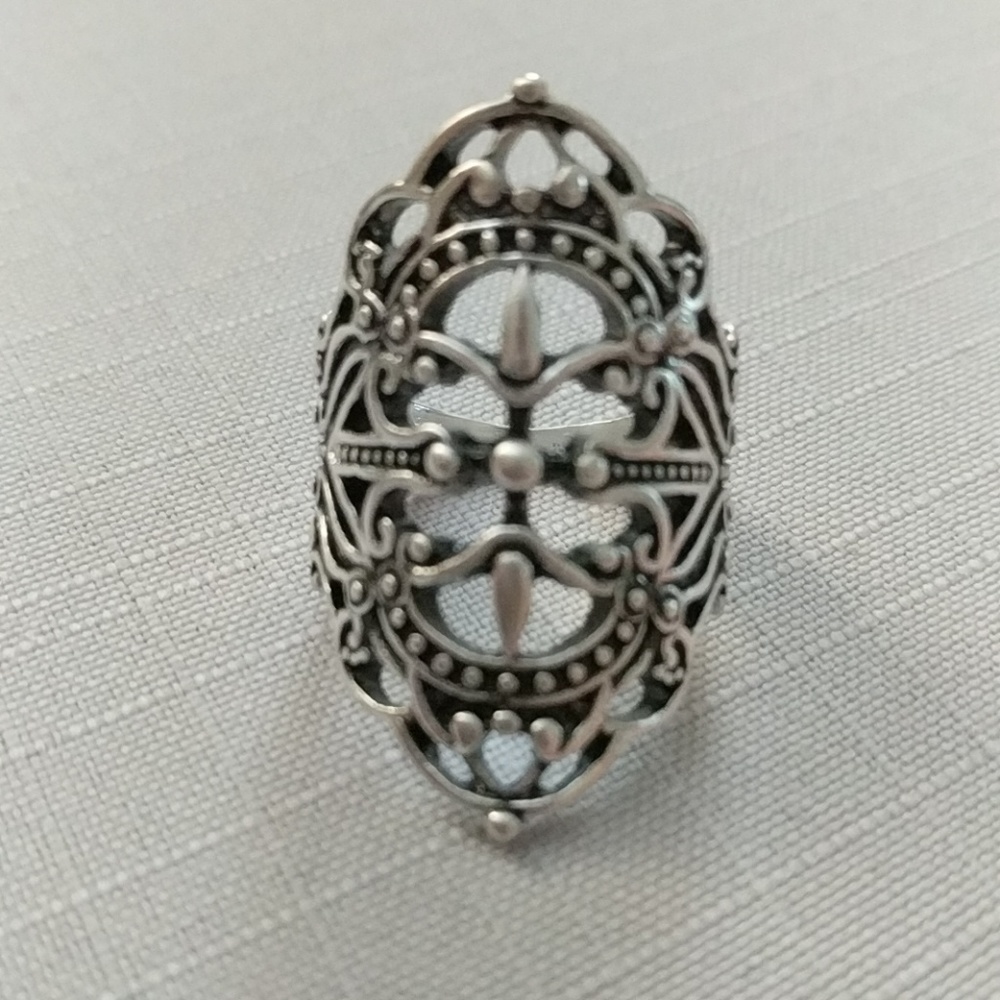 Antique Silver Ring - image 6